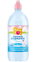 Вода детская питьевая Калинов Родничок негазированная спортивная пробка 1 л оптом