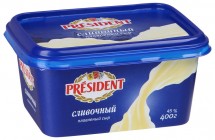 Сыр плавленый President Сливочный 45 % 400 г оптом