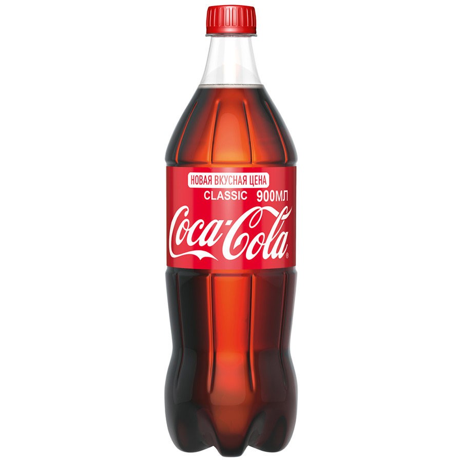 Газированный напиток Coca-Cola 0,9 л оптом 