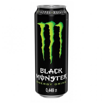 Напиток энергетический Black Monster Energy 0.449л оптом 