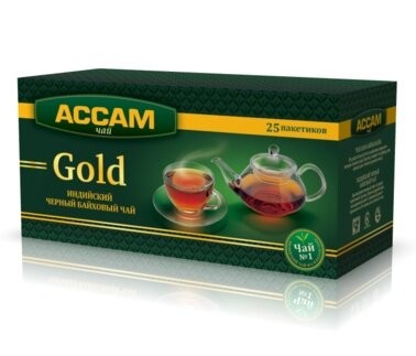 Черный чай Ассам Gold 25 пак оптом 
