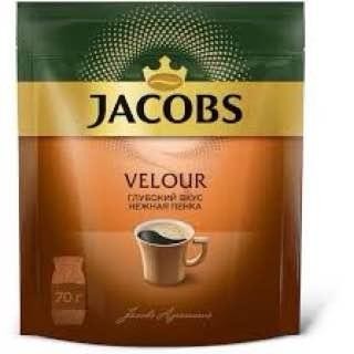 Кофе растворимый Jacobs Velour 70г мягкая упаковка оптом 
