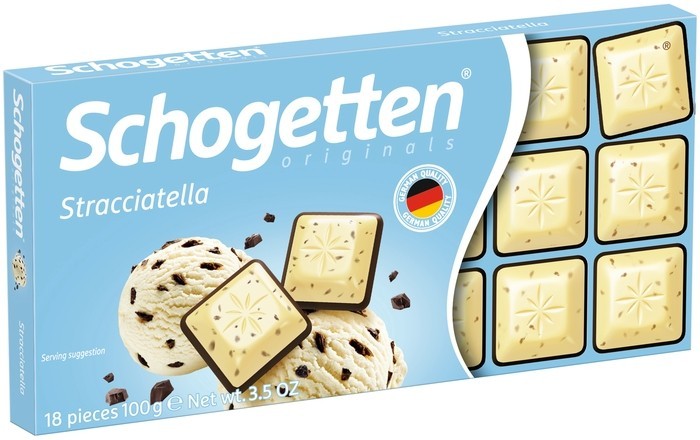 Шоколад Schogetten Stracciatella 100гр 1/15 оптом 