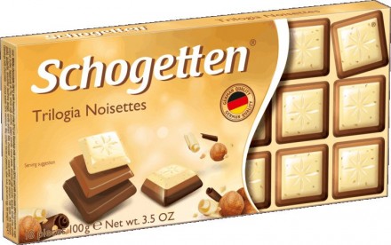 Шоколад Schogetten Trilogia 100гр 1/15 оптом 