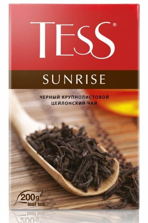 Чай черный Tess Sunrise листовой с добавками 200г оптом 