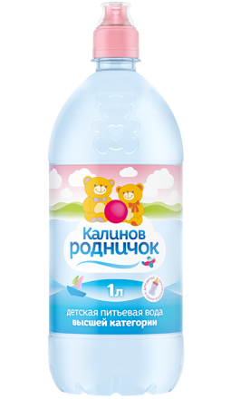 Вода детская питьевая Калинов Родничок негазированная спортивная пробка 1 л оптом 