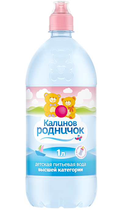 Вода детская питьевая Калинов Родничок негазированная спортивная пробка 1 л оптом 