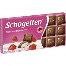 Шоколад Schogetten Yoghurt-Strawberry 100гр оптом