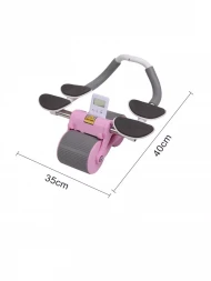 Тренажер ролик для пресса с возвратным механизмом