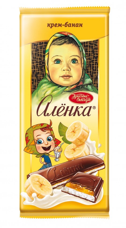 Шоколад Аленка Крем банан 87г оптом 