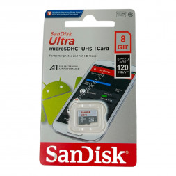 Карта памяти SanDisk ultra MicroSDHS uhs card 8 GB