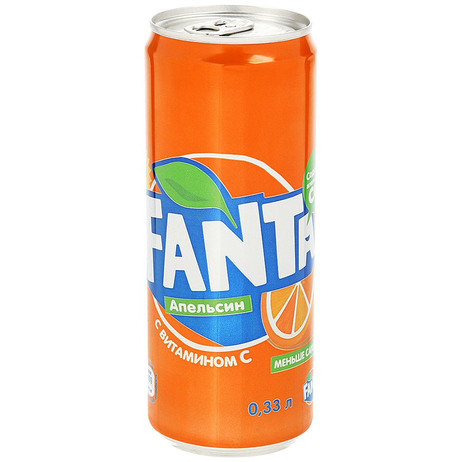 Газированный напиток Fanta Апельсин 0,33 л оптом 