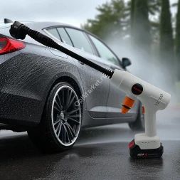 Беспроводная аккумуляторная мойка высокого давления Jincup для автомобиля с мультинасадкой
