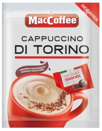 Кофе растворимый MacCoffee Cappuccino di Torino 20x25г оптом 