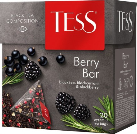 Чай в пакетиках Tess Berry Bar 20 пак оптом 