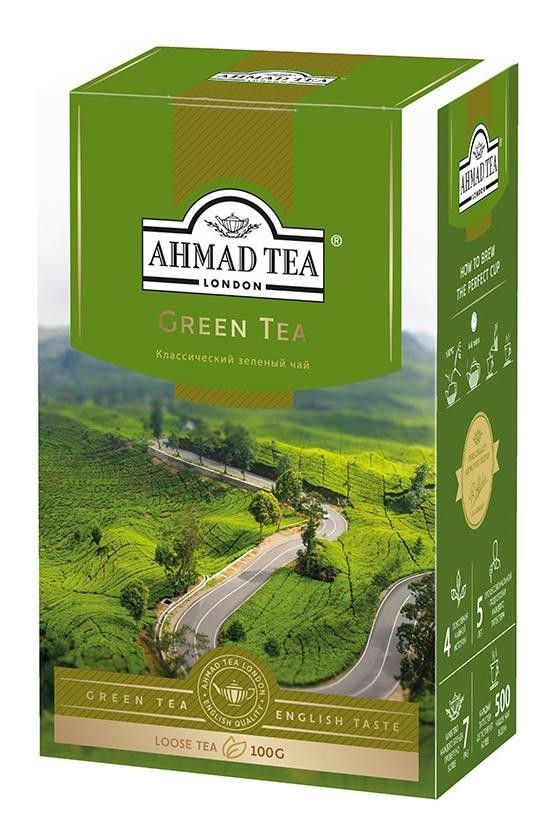 Чай зеленый Ahmad Tea 100гр оптом 