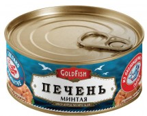 Печень минтая По-приморски GoldFish 190г оптом