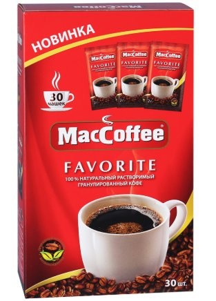 Кофе растворимый MacCoffee Favorite 30x2г оптом 