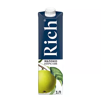 Сок Rich Зеленое яблоко 1л оптом 