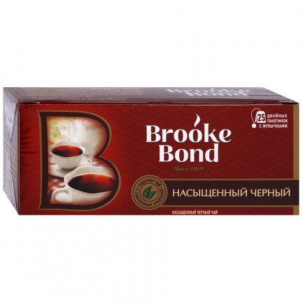 Чай черный насыщенный Brooke Bond 25 пак оптом 