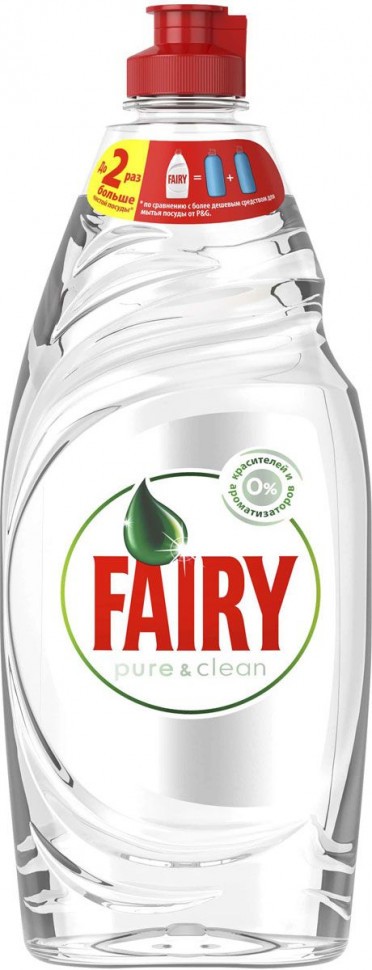 Средство для мытья посуды Fairy Pure & Clean, 650 мл оптом 