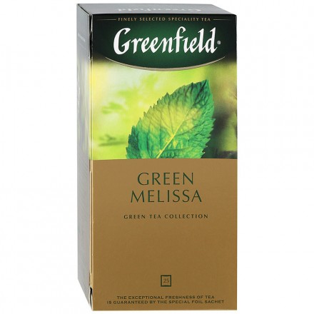 Чай зеленый Greenfield Green Melissa 25 пак оптом 