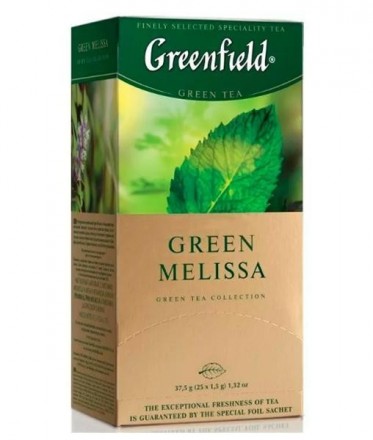 Чай зеленый Greenfield Green Melissa 25пак оптом 