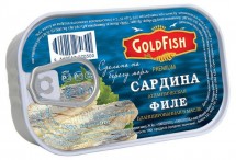 Сардина Атлантическая Филе GoldFish 120г оптом