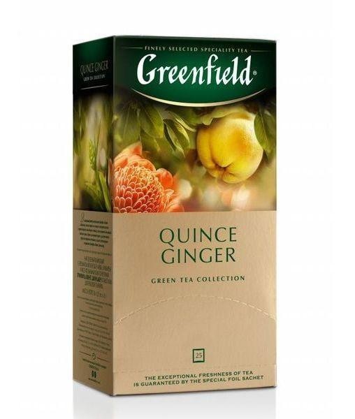 Чай зеленый Greenfield Quince Ginger 25пак оптом 