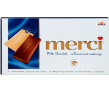 Шоколад Merci Молочный шоколад 100г оптом