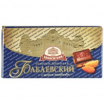 Шоколад Бабаевский темный с цельным миндалем 200г оптом