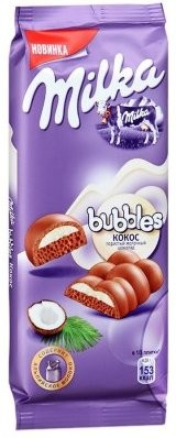 Шоколад Milka Bubbles Кокос 97г оптом 