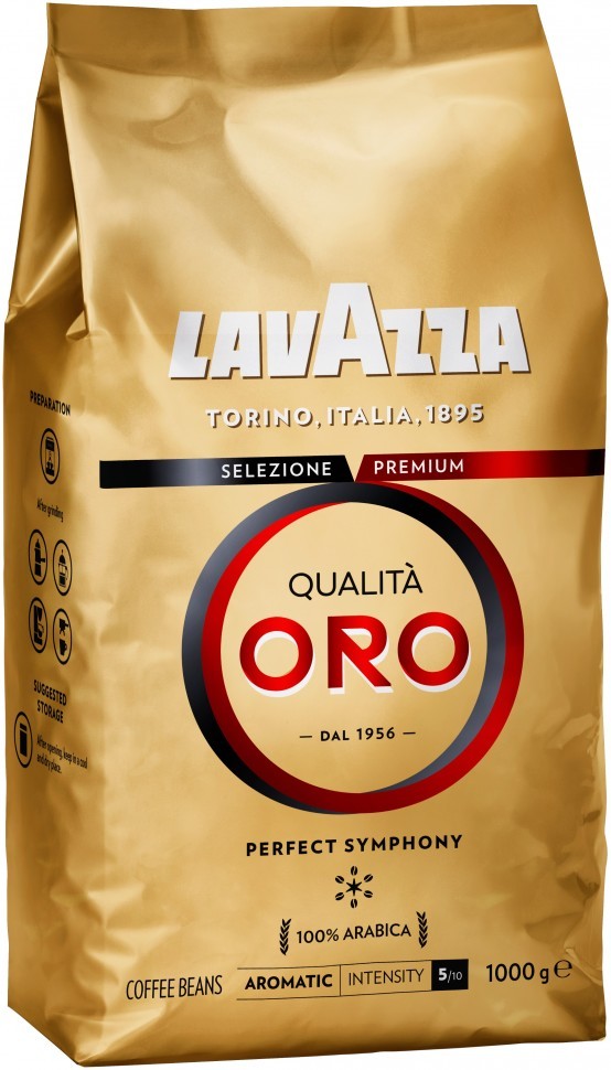 Кофе зерновой Lavazza Оrо 1000г оптом 