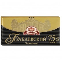 Шоколад Бабаевский элитный 75% какао 100г оптом