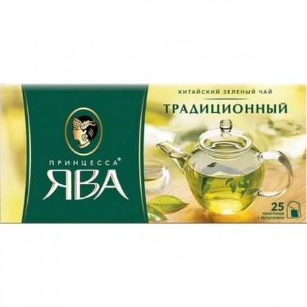 Чай зеленый Принцесса Ява 25пак оптом 