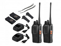 Комплект раций BAOFENG BF-888S, TYPE-C, цвет черный, UHF 400-470 МГц