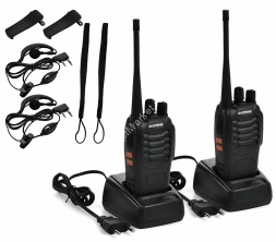 Комплект раций BAOFENG BF-888S, TYPE-C, цвет черный, UHF 400-470 МГц