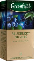 Черный чай Greenfield Blueberry Nights 25 пак оптом