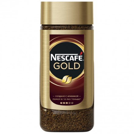 Кофе молотый в растворимом Nescafe Gold 95 г оптом 