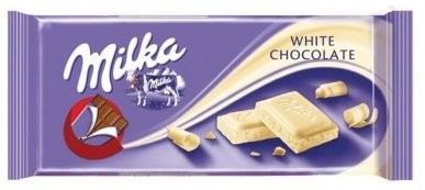 Шоколад Milka Белый шоколад 100г оптом 