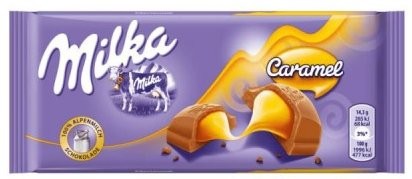 Шоколад Milka Карамель 85г оптом 