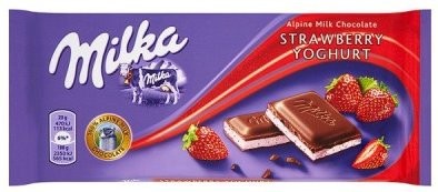 Шоколад Milka Клубничный йогурт 100г оптом 