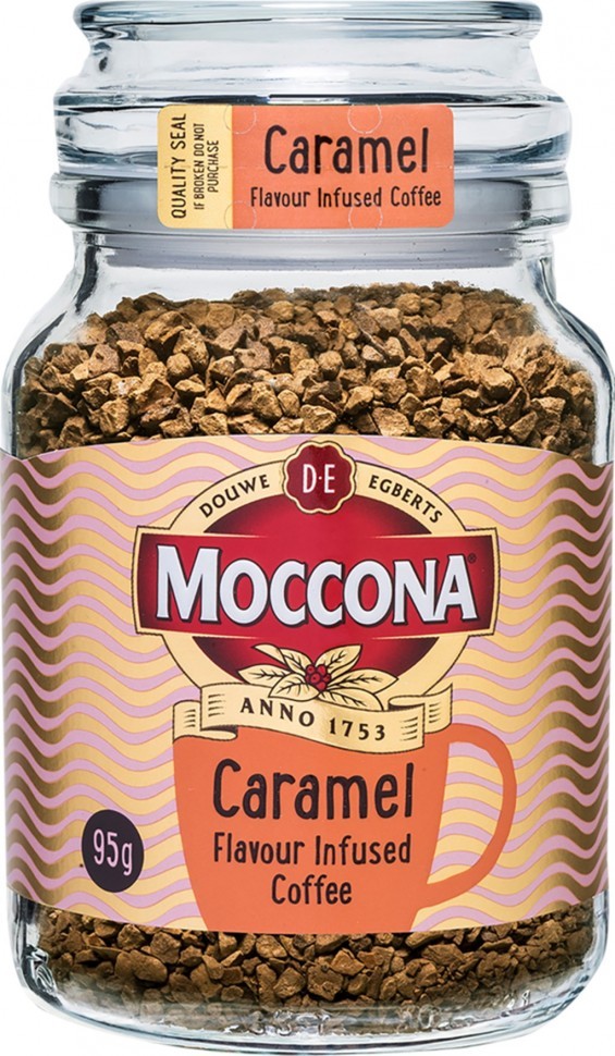 Кофе расстворимый Moccona Caramel 95г оптом 