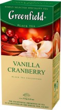 Черный чай Greenfield Vanilla Cranberry 25 пак оптом