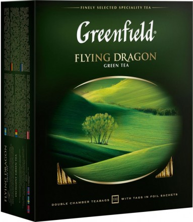 Зеленый чай Greenfield Flying Dragon 100 пак оптом 