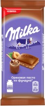 Шоколад Milka Ореховая паста из фундука 85г оптом