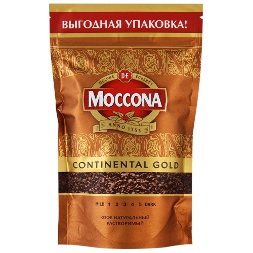 Кофе расстворимый Moccona Continental Gold 75г оптом 