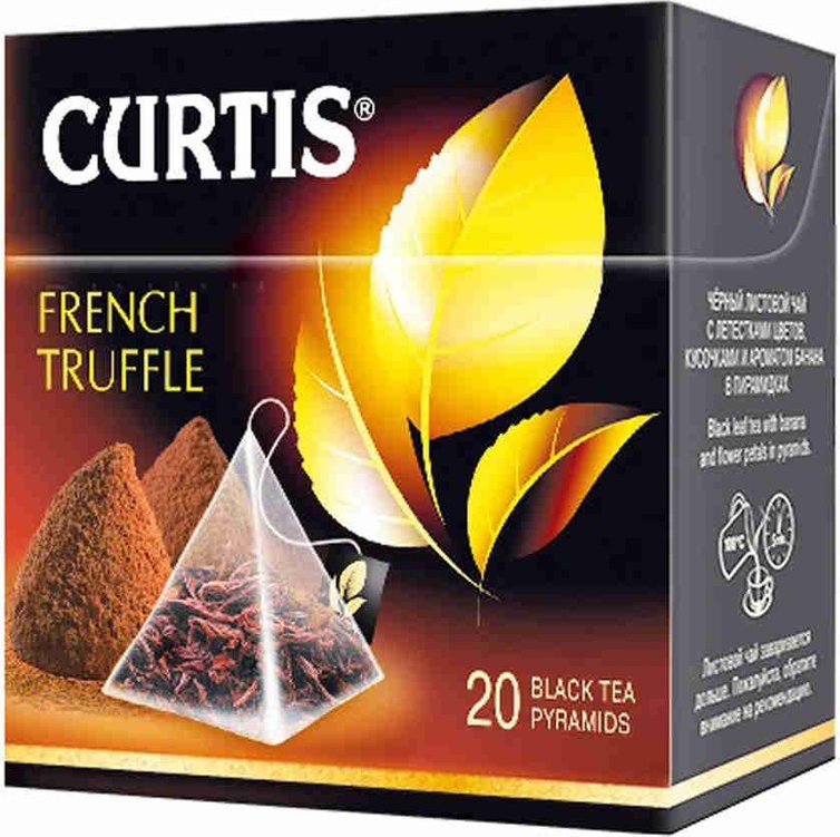 Чай черный Curtis French Truffle в пирамидках 20шт оптом 