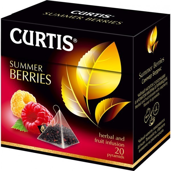 Чай черный Curtis Summer Berries в пирамидках 20шт оптом 