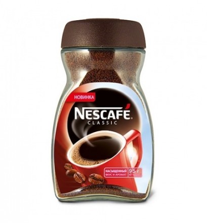 Кофе расстворимый Nescafe Classic 95г стекло оптом 